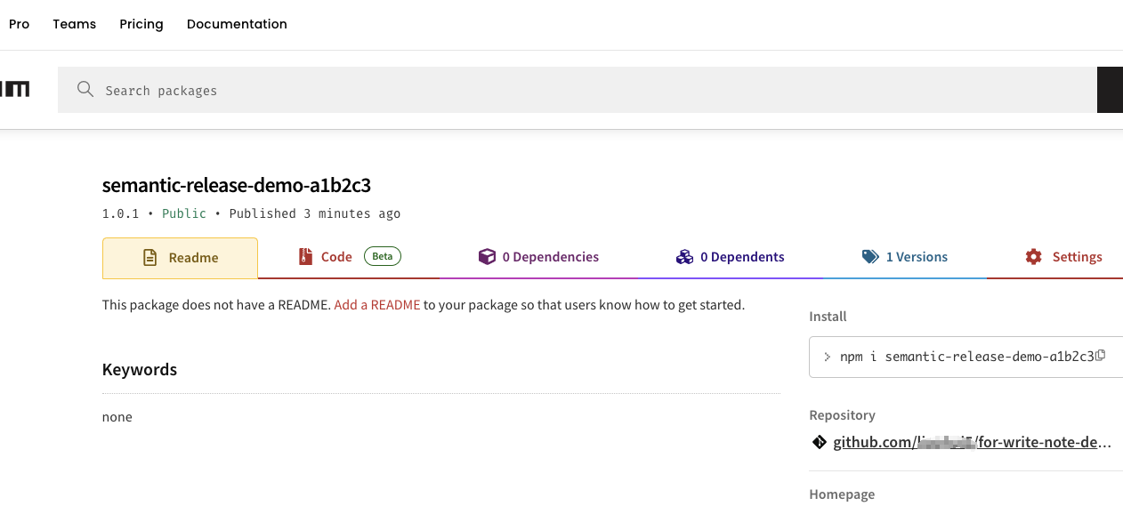 npm-success